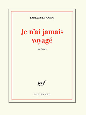 cover image of Je n'ai jamais voyagé